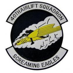 40th Air Lift Squadron Plaque