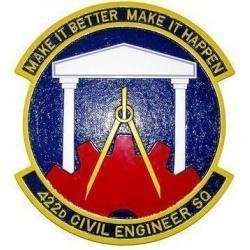 422d Civil Engineer Squadron Plaque
