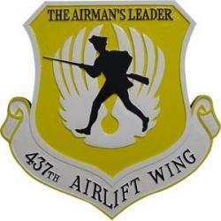 437th airlift wing airmans leader plaque