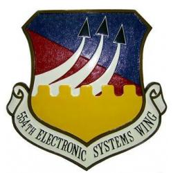 554th Electronic Systems Wing Squadron Plaque