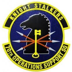 70th operations support squadron seal plaque