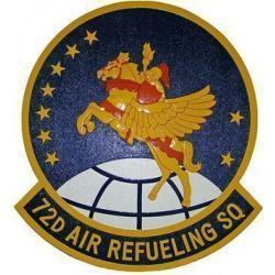 72d Air Refueling Squadron Patch Plaque