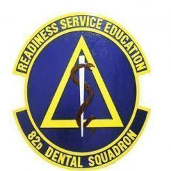 82D Dental Squadron Seal Plaque