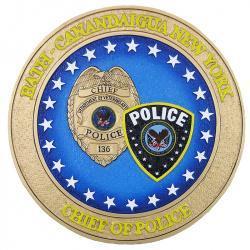 Bath Canandaigua New York Chief Police Plaque