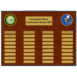 Commander Naval Construction Group Deployment Plaque
