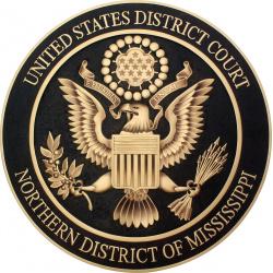 The Northern District of Mississippi Seal Wall Plaque
