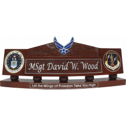 USAF Emblem Desk Nameplate 