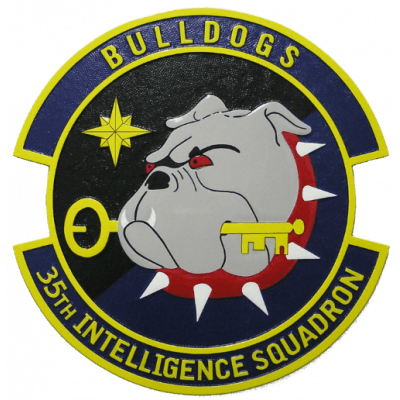 usaf 35th intelligence squadron plaque